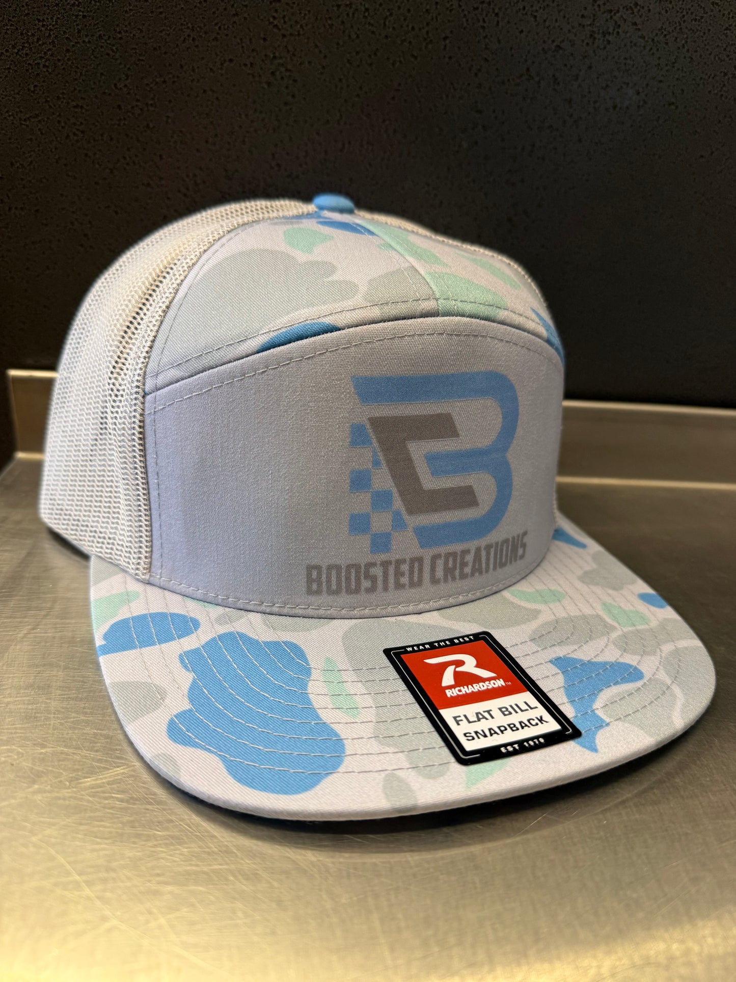 Saltwater Duck Camo/ Ice Grey Richardson 7 Panel