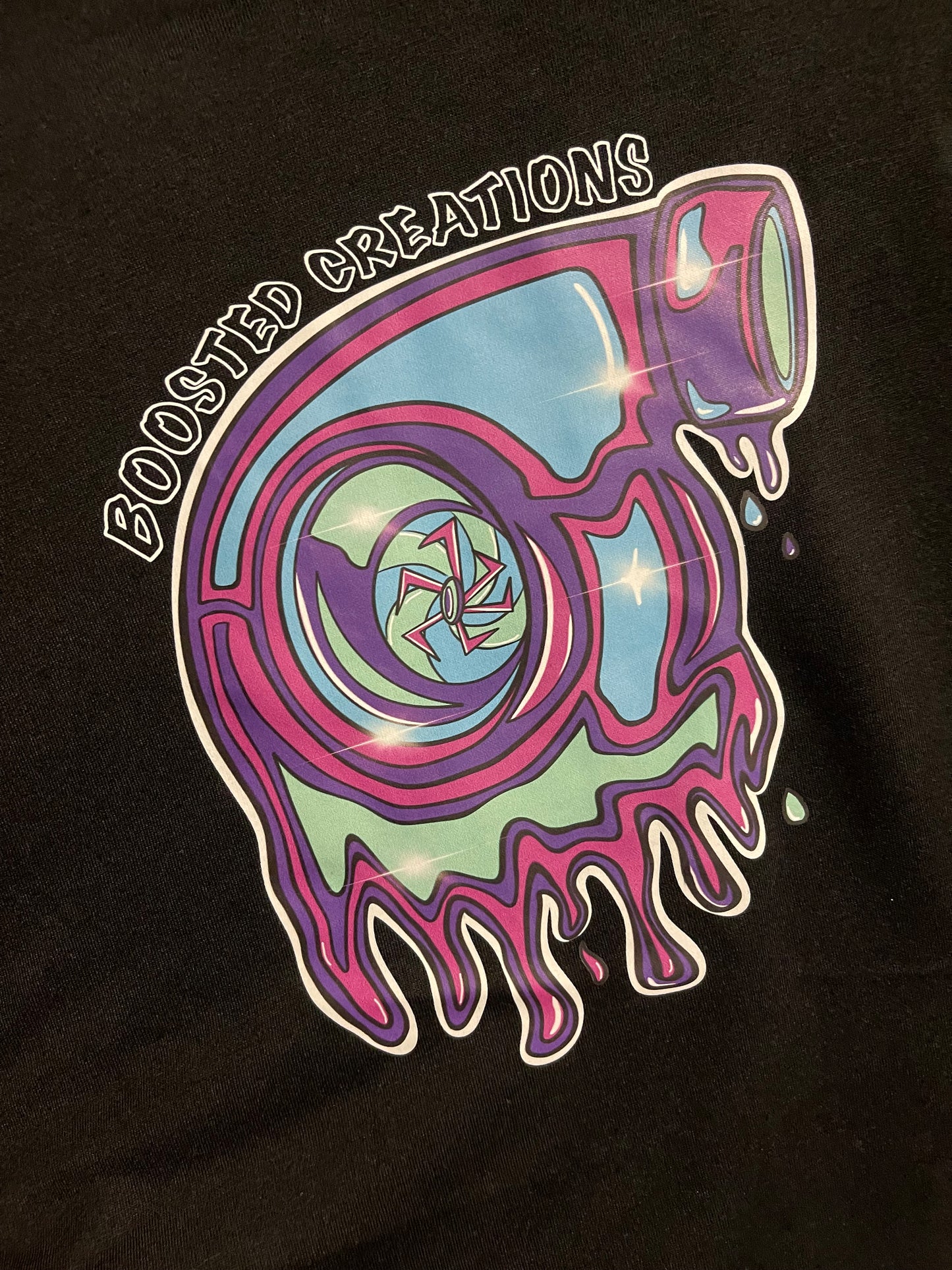 Neon Turbo Drip Crop top