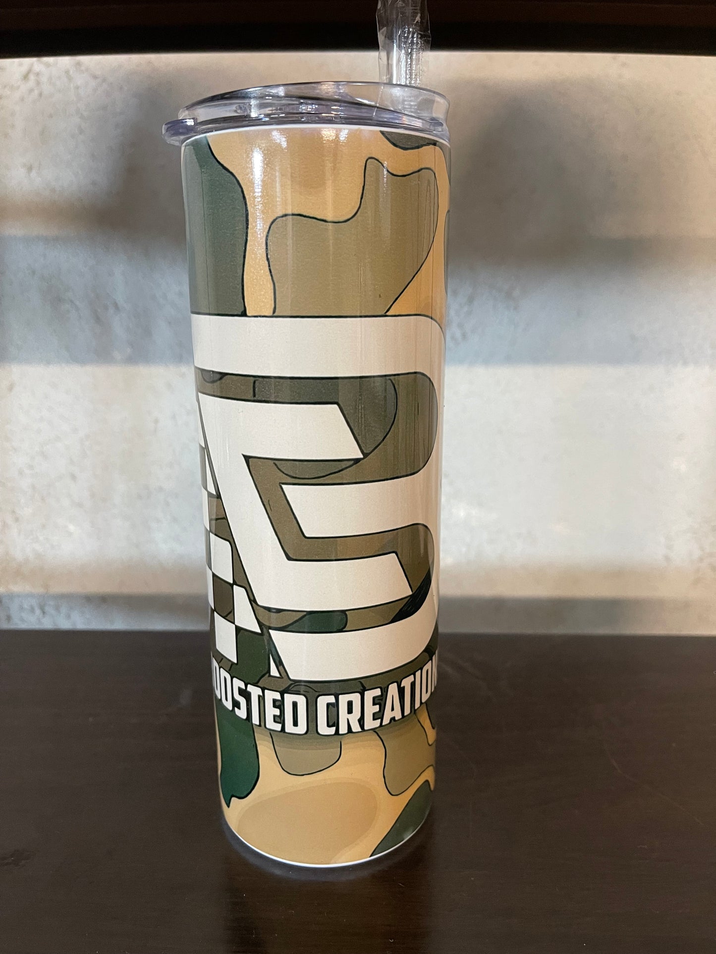 Camo skinny tumbler