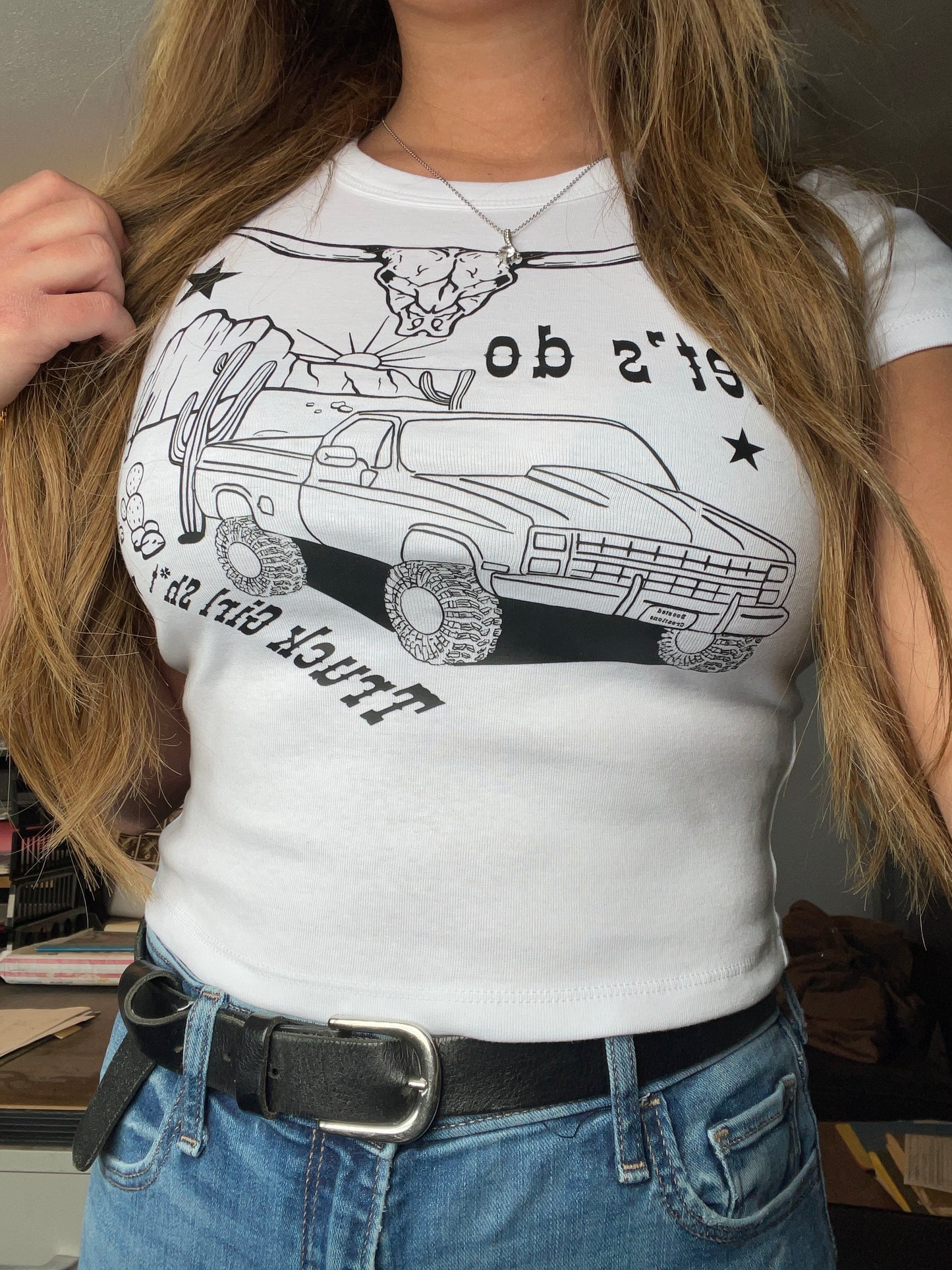 Let’s Do Truck Girl Sh*t cropped tee