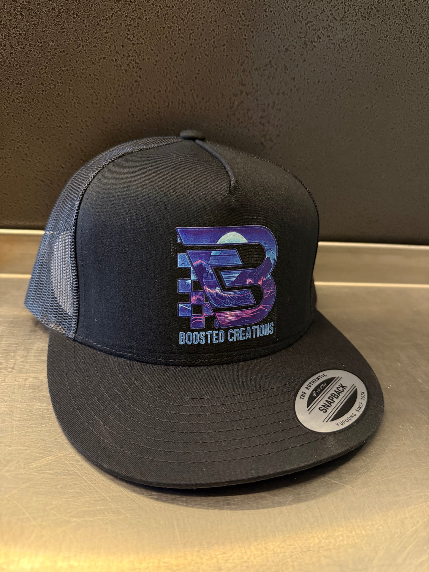 All Black Yupoong 5 Panel